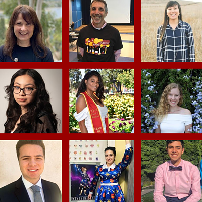 Portraits of all nine 2020 awardees